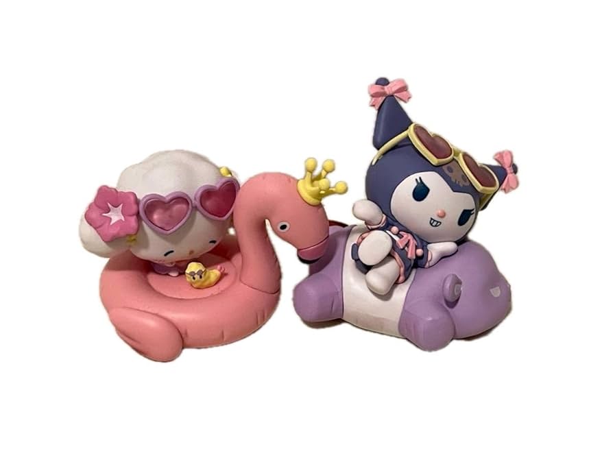 サンリオ　一番くじ　ナイトプール　フィギュア　未開封　メラニンカップ　感謝パック 人気サンリオキャラが水着でナイトプール満喫 『Happyくじ